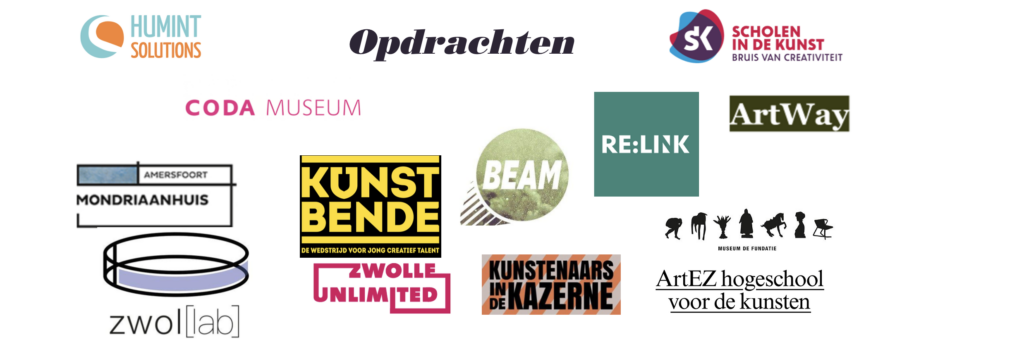 Opdrachtgevers en klanten van kunstenaar en cultuureducator Marieke Herweijer
